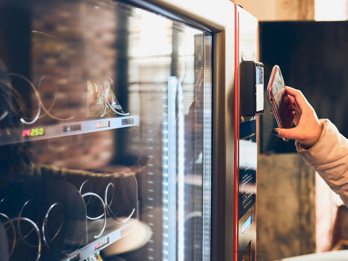 Checking out with apple pay on vending machine